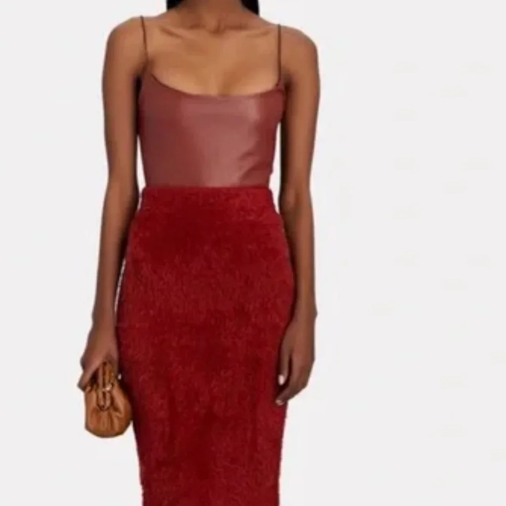 NWT ALIX NYC Hirst Vegan Leather Bodysuit - Picture 1 of 3